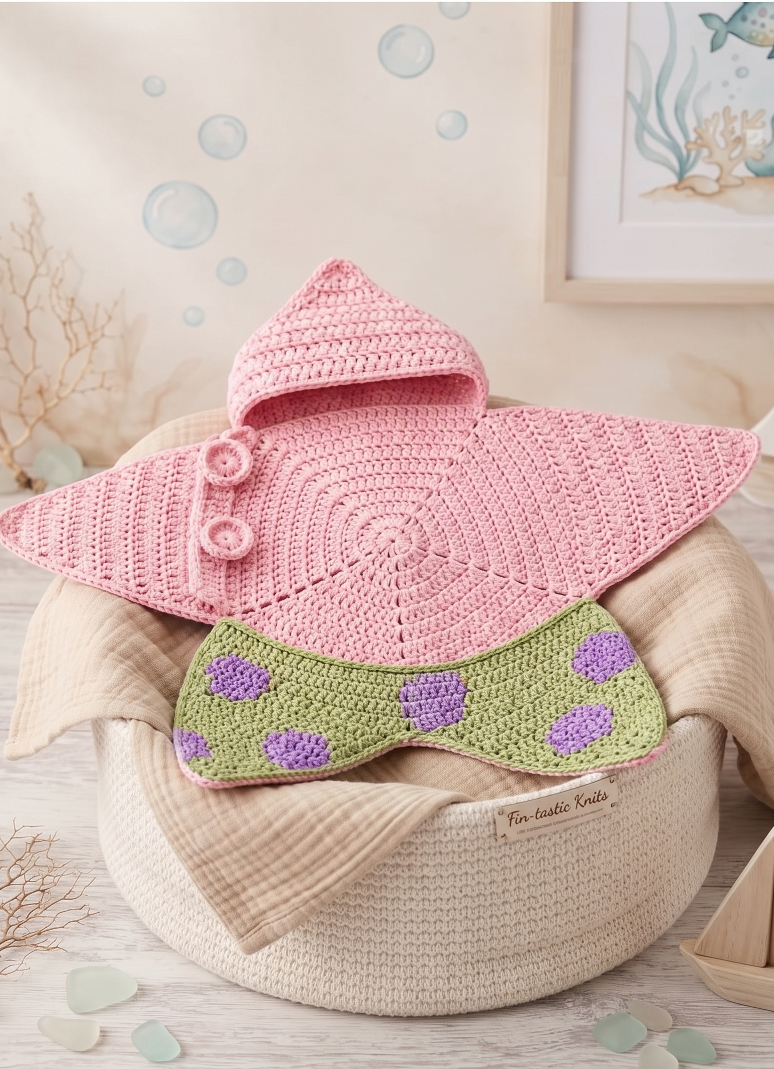 Baby starfish outfit.